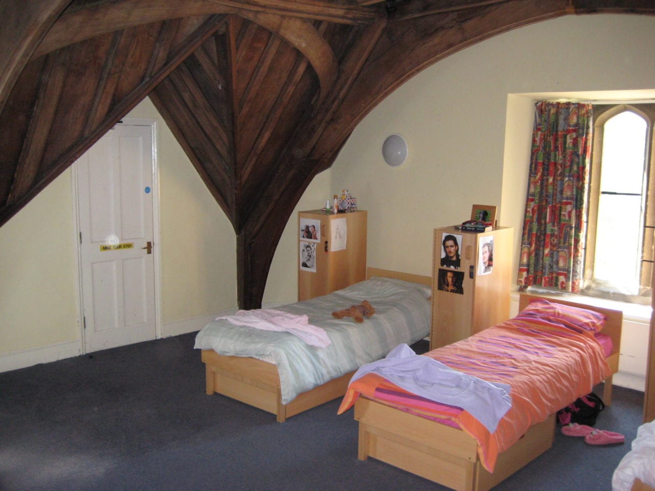 Two beds in a multi-bed room at King's Ely School, for Sir Edward residential English summer camp