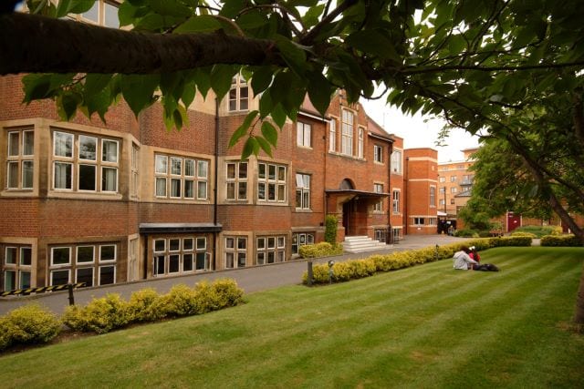 Entrance to Hills Road Sixth Form College
