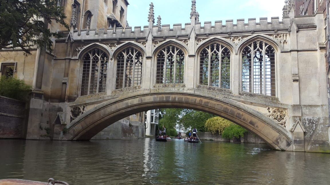 St John's Bridge of Sighs, viewed from River Cam.