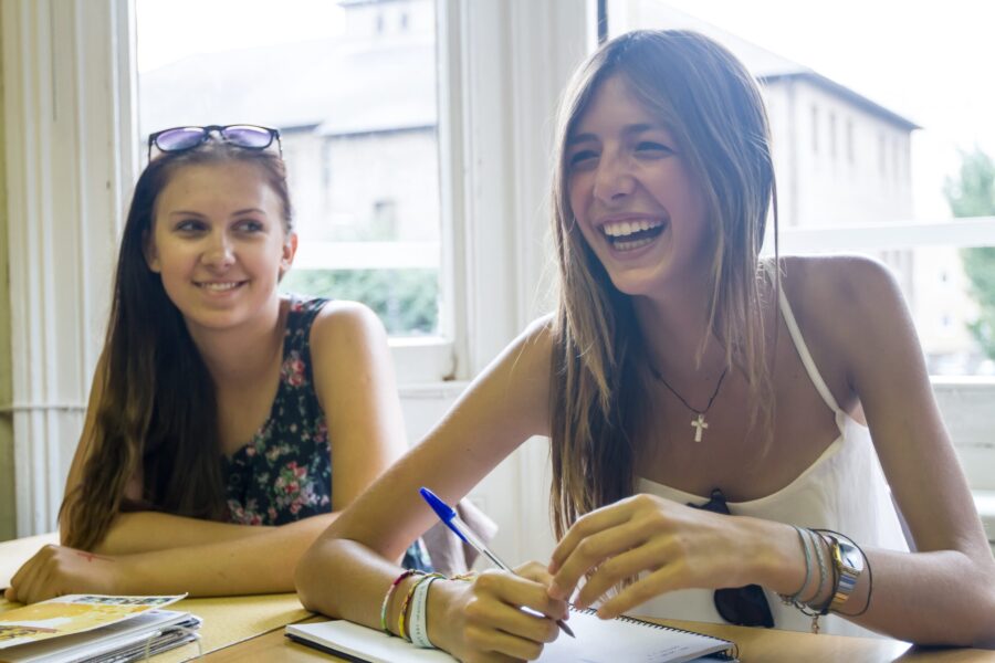 Image showing two smiling students