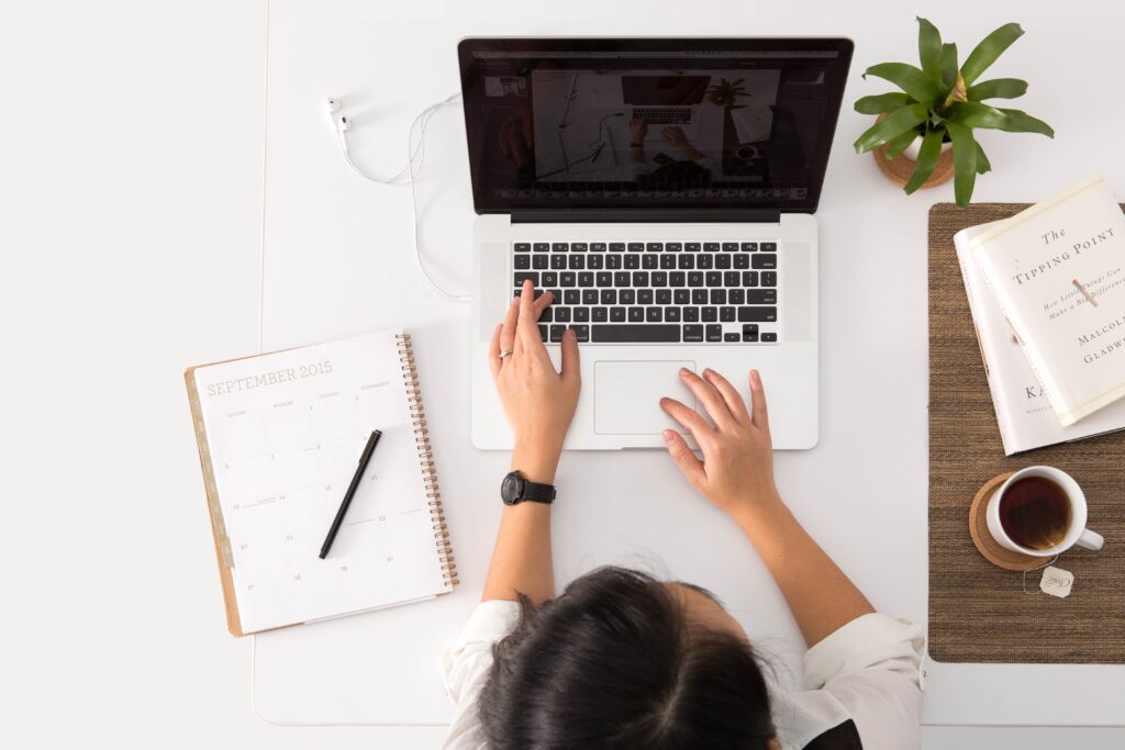 Girl on laptop